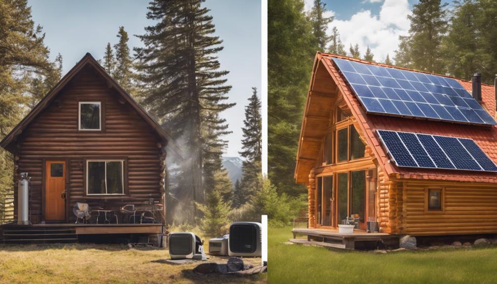 Solar Panels Versus Generator for Cabin
