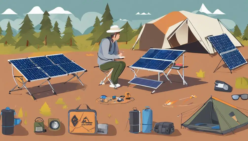 camping solar panel options