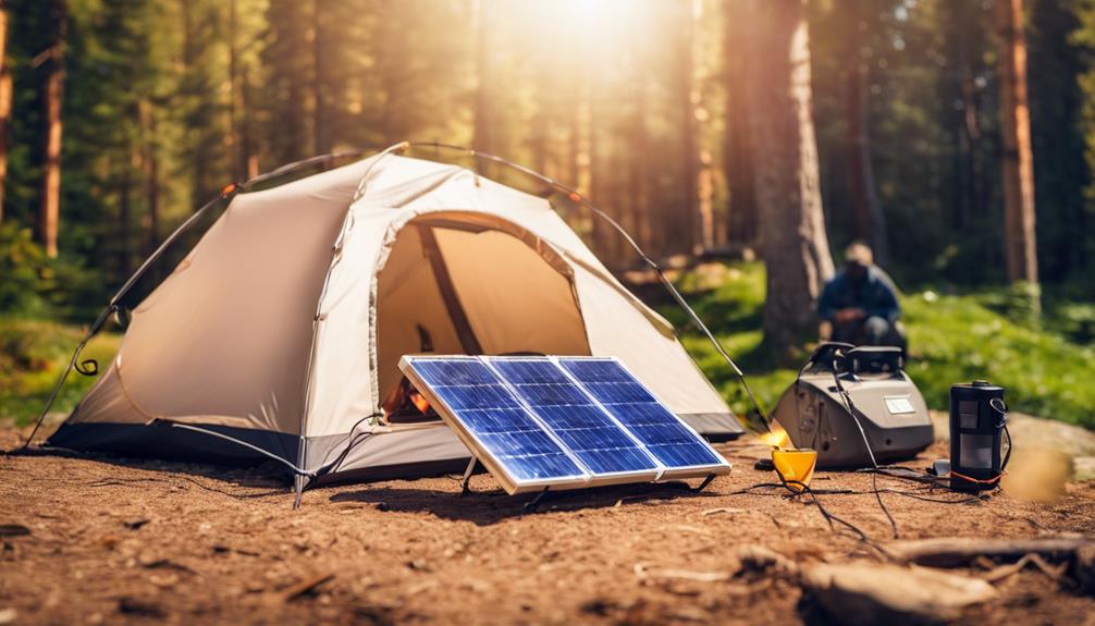 eco friendly camping with solar