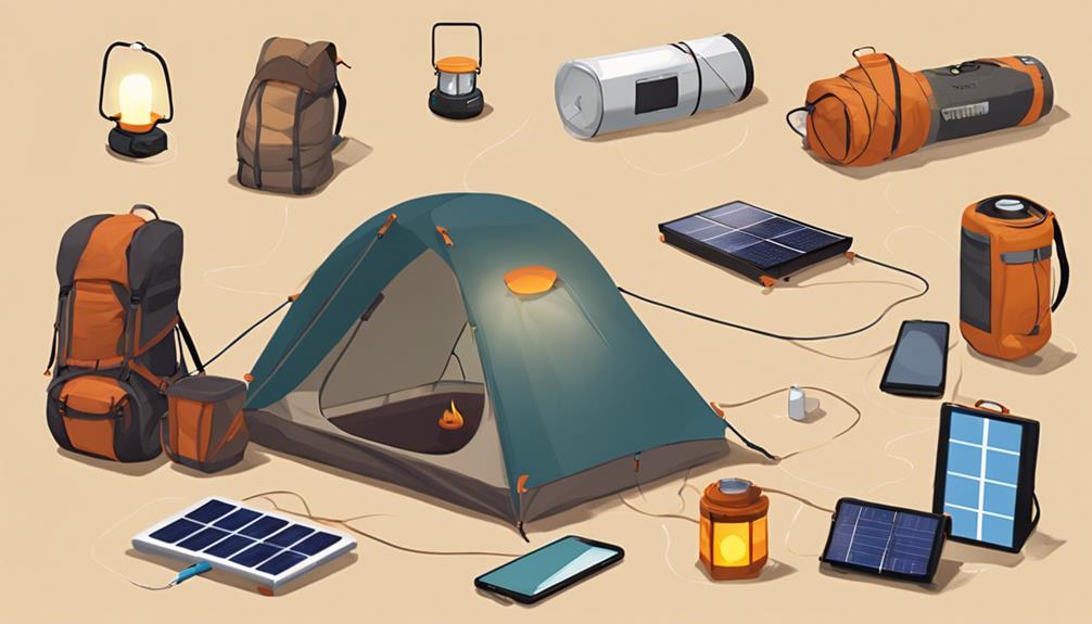 eco friendly camping with sun