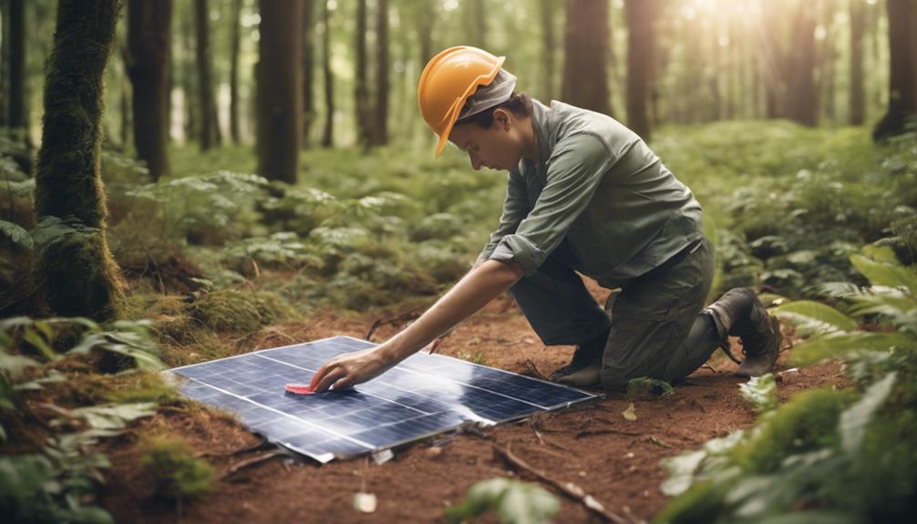 off grid solar panel maintenance