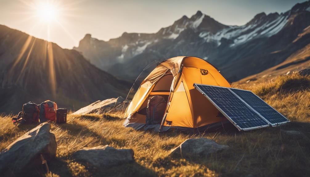 Solar Panel Camping Efficiency