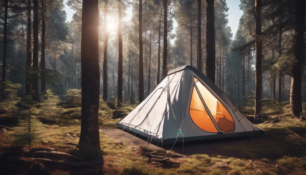 Tent With Solar Panel