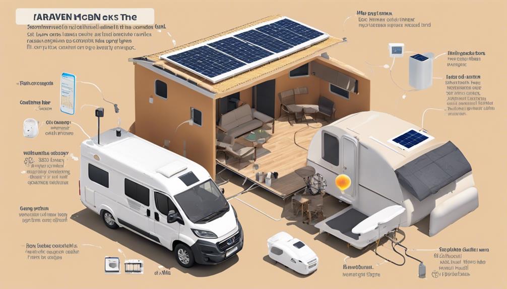 Solar Panel Setup for Caravans