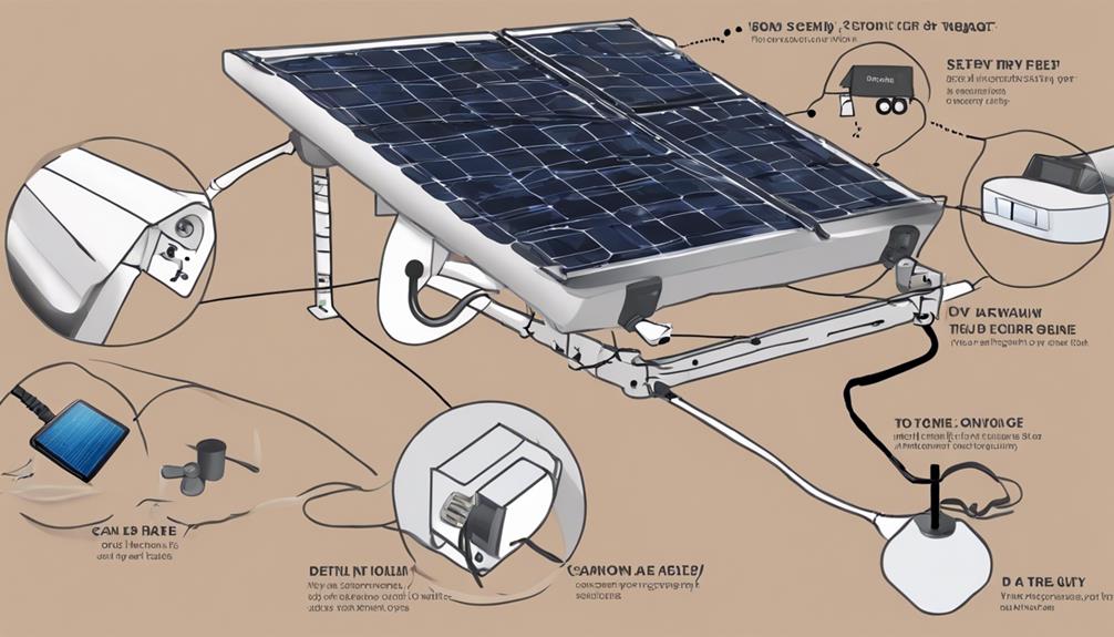 solar panel caravan connection